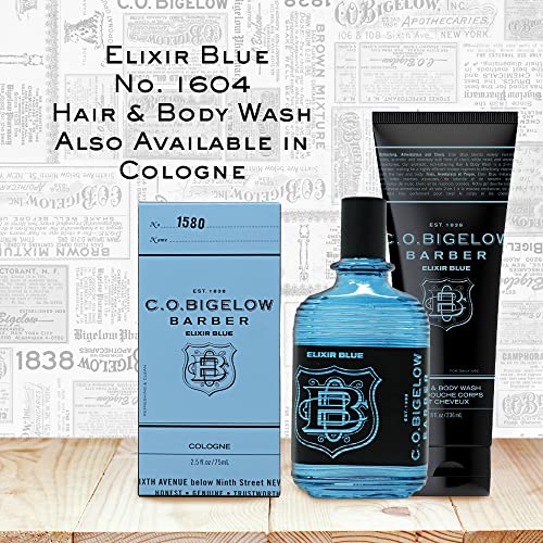 C.O. Bigelow Men's Lavender & Rosemary Moisturizing Shampoo & Body Wash - Elixir Blue No. 1604, 8 fl oz