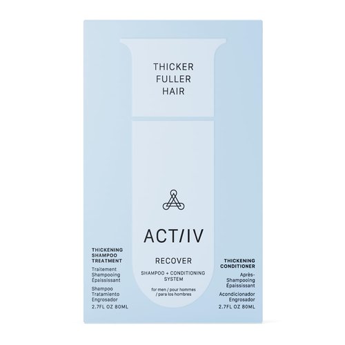 ACTIIV Recover Travel Duo For Men | Supports the Appearance of Fuller, Healthier-Looking Hair, Plant-Based, Color-Safe, Vegan, All Hair Types