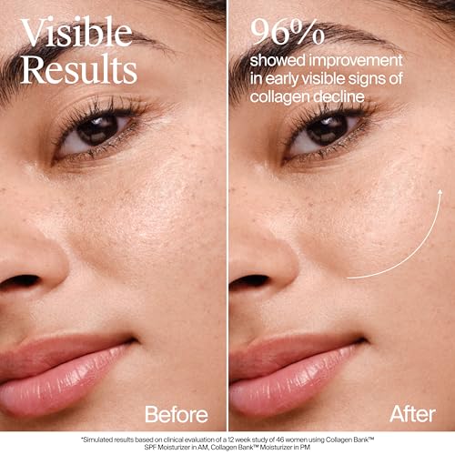 Neutrogena Collagen Bank Face Moisturizer, Daily Anti-Aging Face & Neck Firming Collagen Cream, Bakuchiol & Micro-Peptides Face Lotion, Support Skin¡¯s Natural Collagen for Visibly Plump Skin, 2 fl.?oz