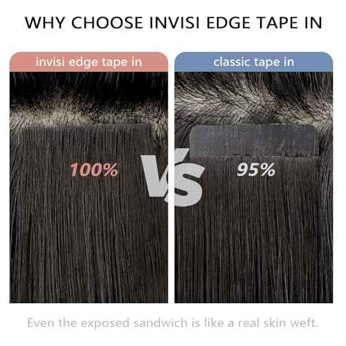 COOKAYU Injected Tape in Hair Extensions Human Hair,Medium Brown to Caramel Blonde Invisible Human Hair Tape in Extensions Seamless 20pcs 30g 14Inch