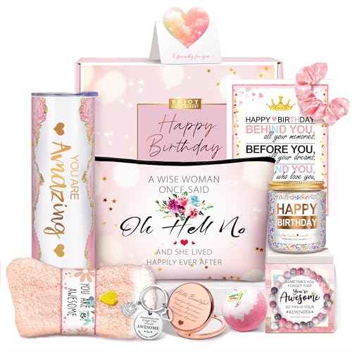 Birthday Gifts for Teen Girls, Best Friend Gift for Her, Happy Birthday Relaxing Spa Gifts Basket Self Care Gift for Mom, Wife, Girlfriend, Sister, Her, Friends, Coworker