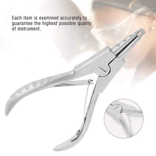 Surgical Steel Body Piercing Kits - Ear Nose Lip Navel Tongue Septum Forcep Clamp Pliers Tool