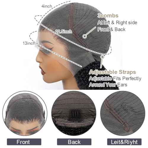 Deep Wave Wig Human Hair 13x4 Lace Front Wigs Human Hair 20 Inch Human Hair Deep Wave Wig Brazilian Curly Human Hair Wig 200 Density