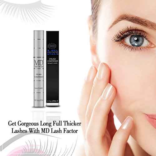 MD Lash Factor Eyelash Conditioner ? 0.05 fl oz Trial Size ? Lash Growth Serum with Biotin and Peptides, Ideal for First-Time Users