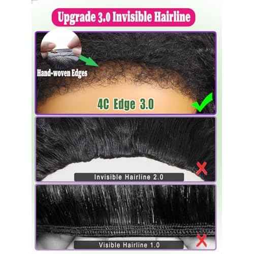 Half Wig Human Hair Water Wave 20 Inch Curly Half Wig 3 In 1 Adjustable Drawstring Seamless Flip Over Blend Edges Invisible Hairline Glueless Wigs Wear Go Beginner Friendly Curly Half Wigs for Women