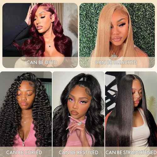 16A Brazilian Straight Human Hair Bundles | 34" Unprocessed Virgin Remy Hair Extensions | Single Bundle Raw Hair with Double Weft, No Shedding, Natural Black