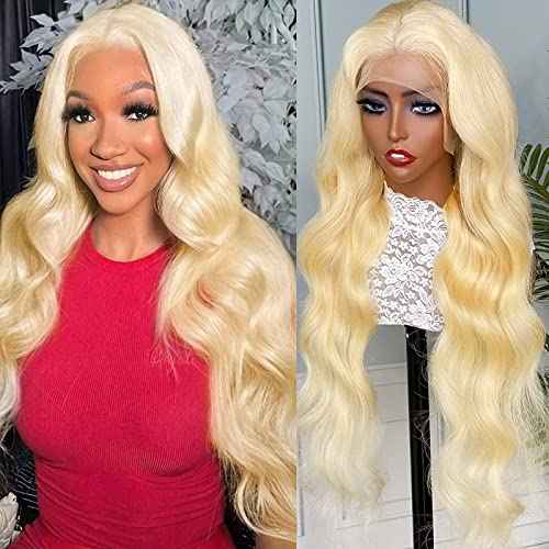 Sweetie 22 Inch 613 13x4 Lace Front Wig Human Hair 200% Density 12A Blonde Wig Human Hair Body Wave Lace Front Wigs Human Hair for Women HD Lace Glueless Wigs Human Hair Pre Plucked