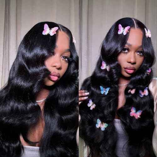 Feather Crochet Hair Pre Looped Crochet Human Hair Curly For Black Women Pre Separated Knotless Crochet Hair Human Hair Body Wave 16Inch 120g