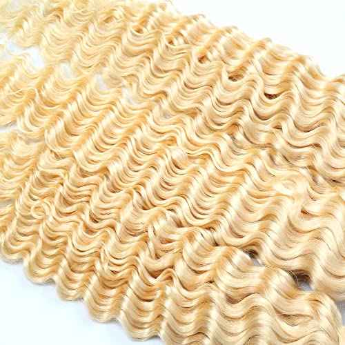 Blonde Bundles Human Hair 613 Loose Deep Wave Bundles 14 16 18 Inch Unprocessed Brazilian Virgin Remy Hair Extensions Blonde Deep Wave Bundle