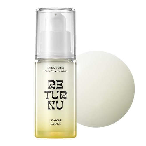 Vitatone Essence, Vitamic C Serum with 5% Niacinamide & Jeju Green Tangerine, for Glass Skin, Clarifying, Radiant Complexion, Fast Absorbing, Korean Skincare (30ml / 1.01 fl. oz)