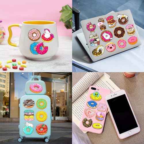 96PCS Donut Temporary Tattoos ? Doughnut Themed Two Sweet or Donut Grow Up Birthday Party Decorations, Favors, and Supplies for Kids Boys Girls, Cute Stickers, School Prizes and Rewards