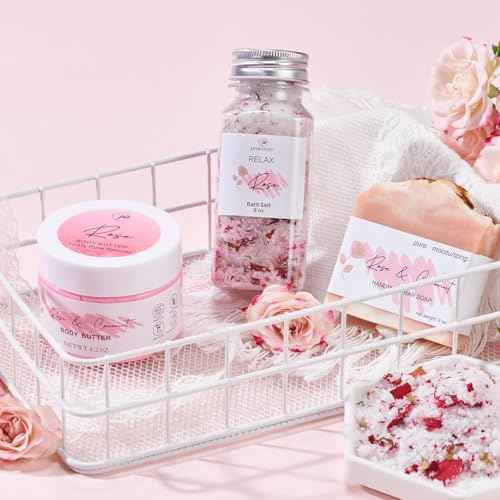 Spa Gifts for Women Bath Gift Baskets Relaxing Spa Self Care Gift for Mom Her Sister Wife Auntie Home Bath Care Package Thank You Gift Birthday Gift for Women Friendship Ideas