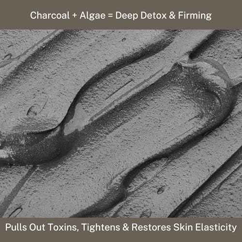 InfiniteAloe Nordic Mud Face Mask Skin Care Treatment, Peat + Charcoal + Aloe Vera + HA Combined, Suitable for All Skin Types - 4oz.