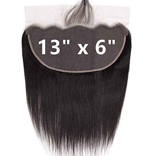 Grand Nature Frontal HD Lace Closure Only, 13x6 Frontal HD Lace, 5x5 HD Lace Closure Body Wave, Straight 4x4 Closure, 13x4 Lace Frontal HD Lace (Straight, 20"-13x6 Frontal)