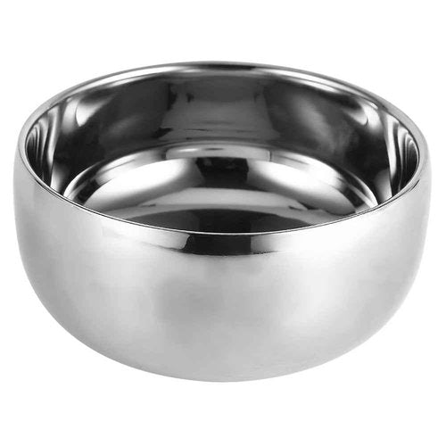 Stainless Steel Shaving Bowl, Men Wet Shaving Soap Mug Bowl Silver Metal Face Cleaning Health Care Shave Tool With Lid, Shaving Soap Dish, Shaving Foam Bowl