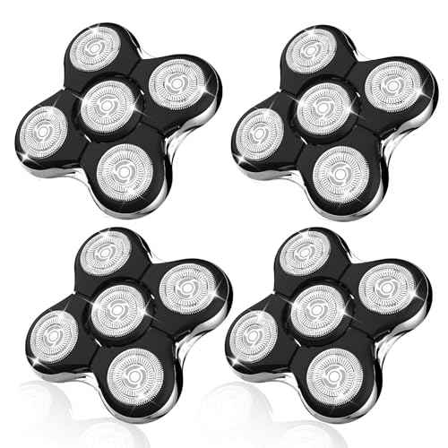 Balder Pro Shaver Peplacement Heads for Remington Balder Pro Head Shaver Model XR7000/XR1500/XR1501 Electric Shaving for Bald Men,4 Pack