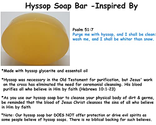 BIBLE N Beautyoils Cleanse Me With Hyssop Natural Herba Soap Bar, Infused with Hyssop, Calendula, Green Tea Extracts, and Amber Fragrance for a Refreshing Experience (Green Tea Calendula & Amber)