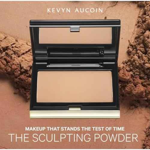Kevyn Aucoin The Sculpting Contour Powder: Easy use, sheer, matte, natural finish. Enhances, defines, creates natural shading. Makeup artist go to. Sculpt face, cheekbones, chin, neck, nose.