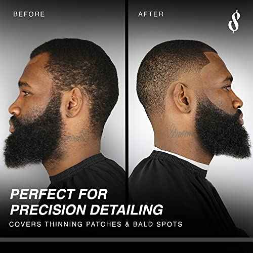 The Rich Barber N'Hance Pro Barber Kit II - 4-in-1 Hair & Beard Styling Set with Keratin-Infused Hair Building Fibers, Style Hold Spray, Applicator Pump, Application Card - Hairline & Edge Enhancer