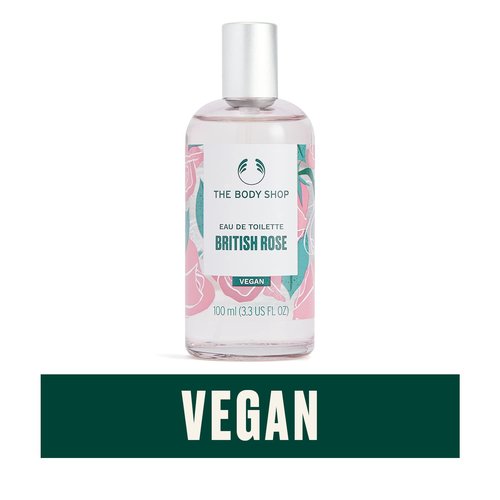 The Body Shop British Rose Eau De Toilette – Fresh Dewy Fragrance – Vegan – 3.3 oz