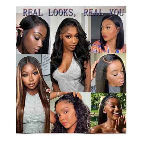 24 Inch Water Wave Lace Front Wigs Human Hair 180 Density 13x6 HD Lace Front Wigs Human Hair Pre Plucked Deep Curly Glueless Wigs Human Hair for Black Women (13x6 water wave front wigs, 24 Inch)