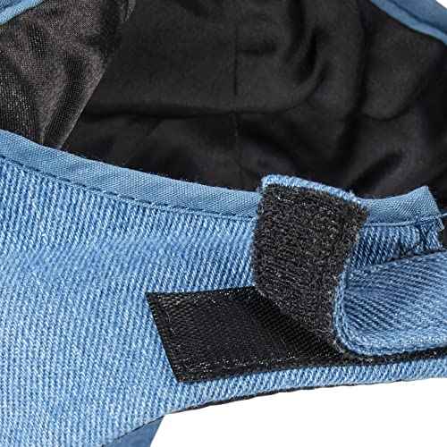 Beautifully Warm Satin Lined Baseball Caps for Women | Ponytail Hat for Curly Natural Hair | Backless Cap | Curl Hair Cap Denim