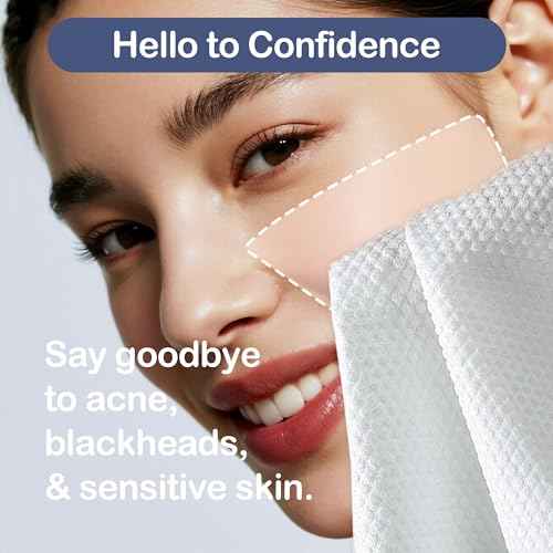 Ourmed Life Face Towels, 11"¡¿9" Disposable Face Towel ? Ultra-Soft, Thickened Facial Towelettes, Lint-Free Dry Wipes for Sensitive Skin, Ideal for Makeup Removal & Skincare (50 Count, 2 Pack)