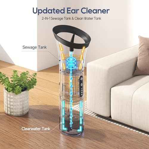 Electric Ear Cleaning Kit Effective & Safe Ear Cleaner Irrigation Flushing System 4 Pressure Modes for Ear Wax Buildup