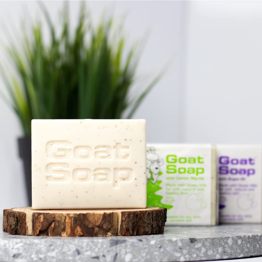 Goat Soap Value Six Packs - for Soft, Natural and Healthy Skin, Milk Body Soap Bar - 6 x 100g (3.5oz) Bars - Oatmeal