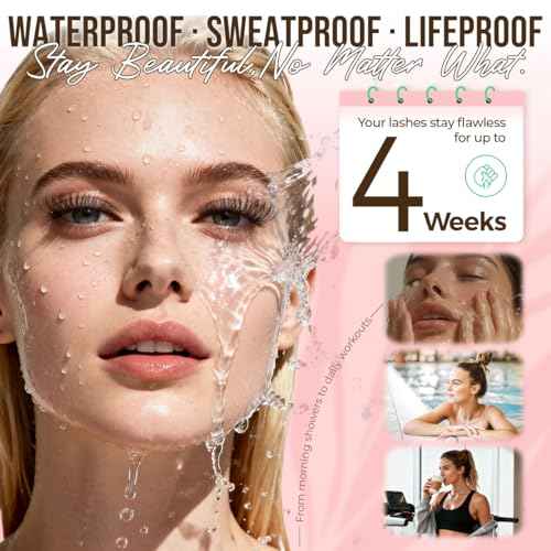 LASHVIEW Lash Cluster Glue Strong Hold, 3-4 Weeks Long-Lasting, Waterproof & Low Irritation, 2-3 Sec Drying Time, for Beginners & Professional Use(5ml)