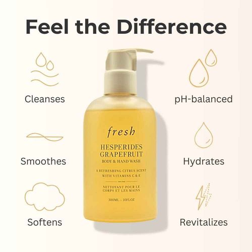 Fresh Hesperides Grapefruit Body and Hand Wash for Women - 10 oz Body Wash