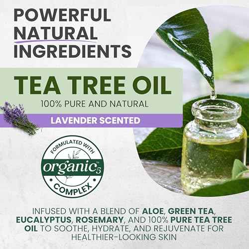 Tea Tree Lavender Body Wash MaxTherapy, Itchy Skin Relief, Antifungal Defense, Fights Body Odor, Soothes Jock Itch & Athlete's Foot, Intimate Wash, Men & Women, 16 fl oz, Limited Edition
