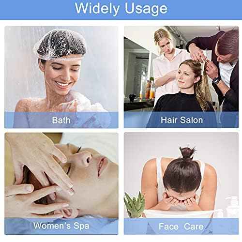 1000 PCS Upgrade Disposable Shower Caps. Ceizioes Waterproof Hair Bath Caps. Thickening Shower Cap for Women Kids Girls. Hotel and Hair Salon. Travel Spa. Home Use Beauty Salon