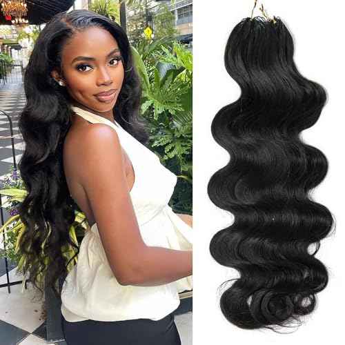 Body Wave Crochet Human Hair Knotless Pre-Separated Braid Virgin Human Hair With String Pre-Looped Reusable Feather Crochet Hair Extensions 16Inch 120g 100Strands