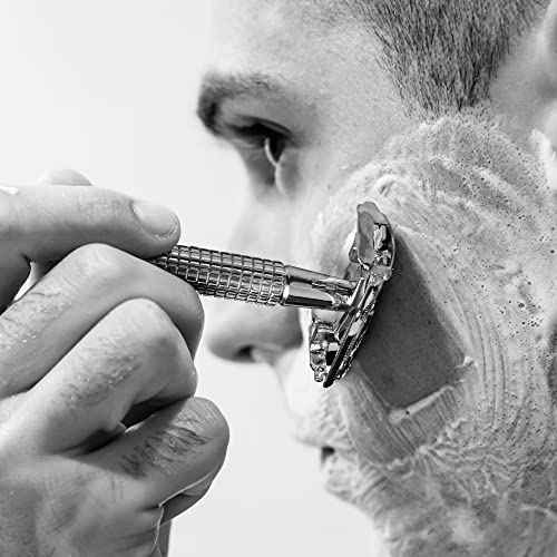 WEISHI 100PCS Single Edge Razor Blades- Double Edge Safety Razor Extra Stainless Blades -Men's Safety for Shaving