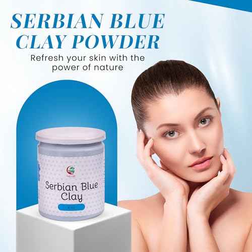 Serbian Blue Clay Powder 8 oz (227g) - 100% Natural Cambrian Clay For Skin & Soap Making - By Yogi's Gift¢ç