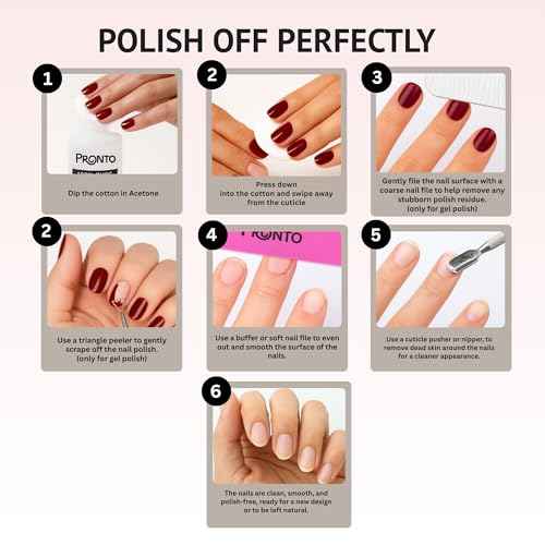 Pronto Pure Acetone 16 oz Nail Polish Remover Gel NailKit, Acrylic Nail Kit Including Cuticle pusher, Nail File, Nail Buffer, and Nail scraper- Ideal For Gel Nail Polish & Dip Powder Removal