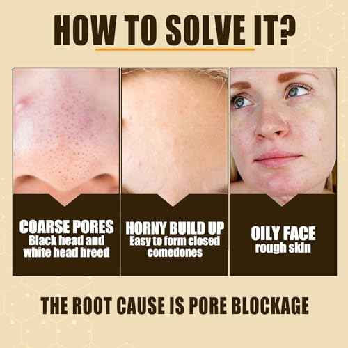 Lactobionic Acid Pore Refining Serum,Minimize Pores Serum Gentle Formula Clean Pore Shrink Pore Firming Skin Reduce Fine Lines Facial Liquid for All Skin