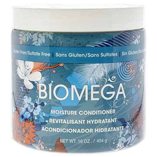 BIOMEGA Moisture Conditioner, Conditioner Infused with Hydrating Moisturizers and Keratin Amino Acids, Repairs Damaged and Dry Hair, Improves Hair Elasticity