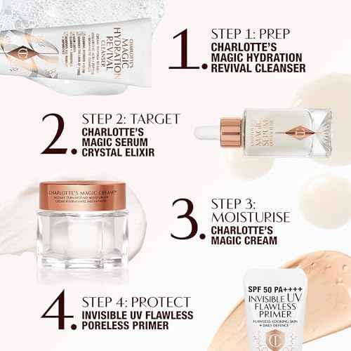 Charlotte Tilbury Magic Serum Crystal Elixir - Skincare Set Essential - Firming Peptide Serum for Face & Neck - Perfect for Gifting & Makeup Pairings