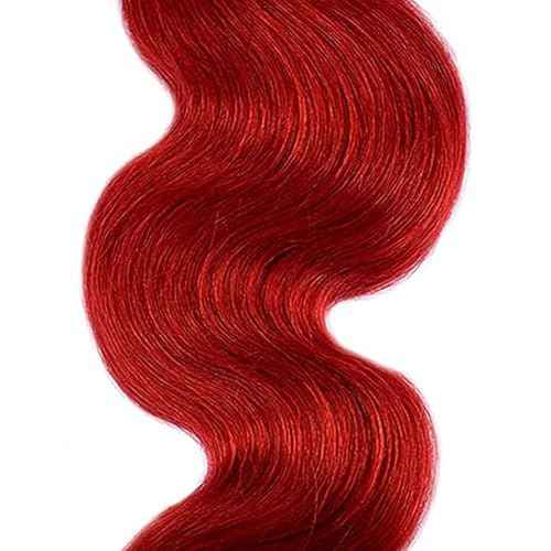 Red Body Wave Bundles Braight Red Human Hair Bundles 18 18 18 Inch Grade 8A Peruvian Virgin Remy Hair 3 Bundles Double Weft Burgundy Hair Extensions