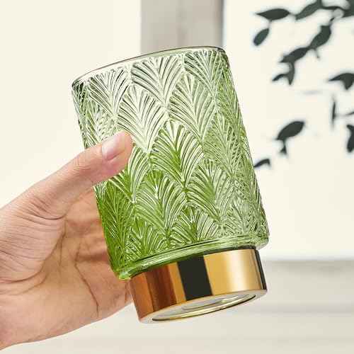 Makeup Brush Holder Organizer,Toothbrush Holders,Desk Pen Pencil Holder,Multifunctional Vintage Glass Brush Cup£¨A42-1-US£©