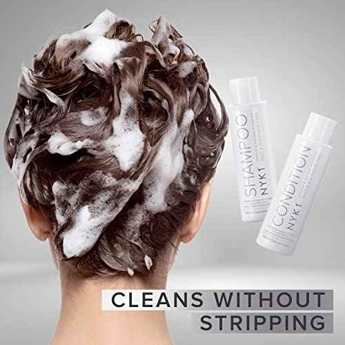 SALT NYK1 Sulfate-Free Shampoo and Conditioner Set for Color-Treated Hair, Extensions and Keratin Treatments (2 x 16.9 Fl Oz)