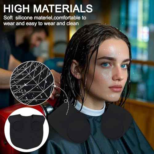 Silicone Hair Cutting Guide Collar - Waterproof Cutting Mat for Hair Stylist - Hair Cutting Cape