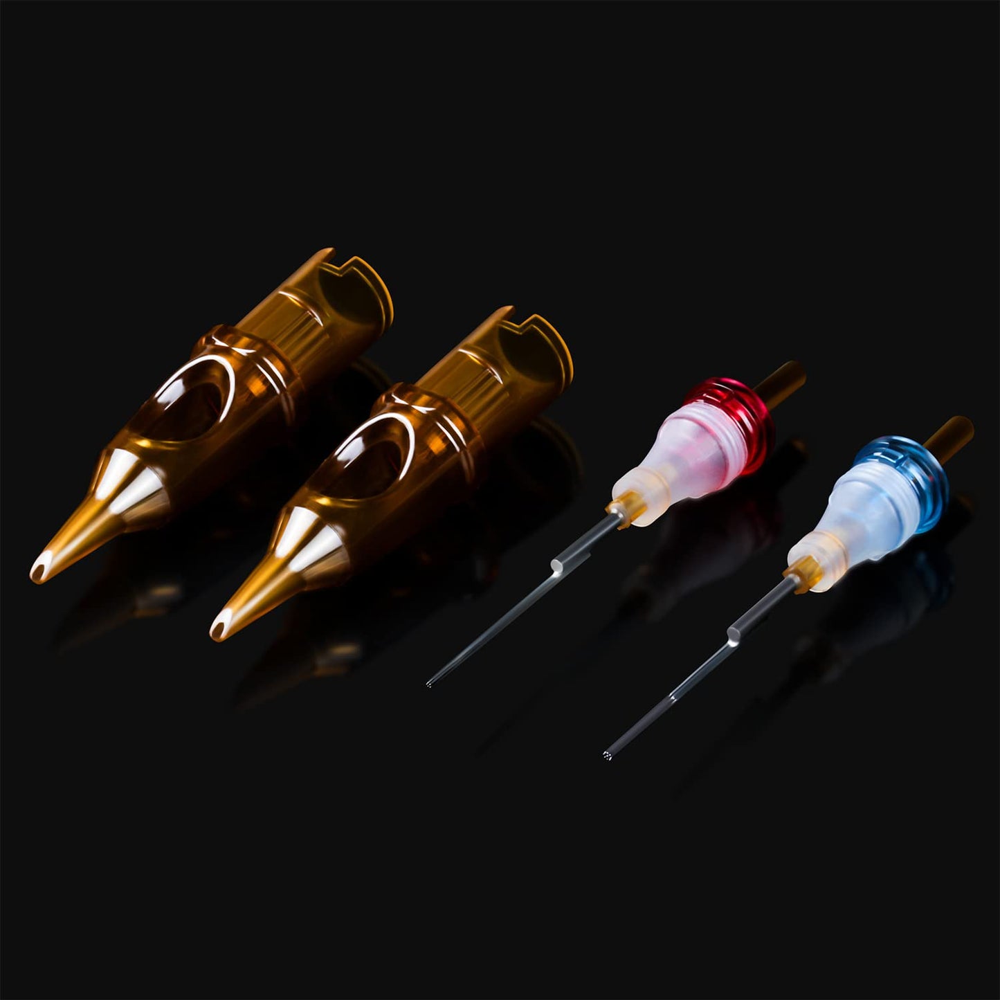 1007RL #10 0.30mm/7RL Safety DKLAB Tattoo Cartridge Needles Bugpin Round Liner Long Taper Tight 20Pcs Pack (1007RL)