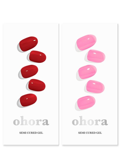 ohora Semi Cured Gel Nail Set of 2 (N Addict & N Tint High-Teen) - Professional Salon-Quality Nail Care