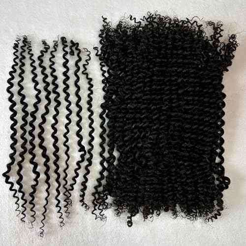 Springy Afro Twist Human Pre Separated Bulk Hair Extensions Mini Kinky Curly Twist With Extensions Crochet Braids Bundles Marley Twists Braiding Hair for Women 20 Inch 100g