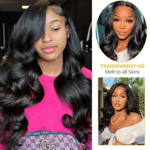 QTHAIR 16A Brazilian Body Wave Human Hair Lace Closure(20" Free Part Natural Black) 100% Unprocessed Brazilian Body Wave Virgin Hair Swiss Lace Closure 150% Density 4x4 Closure
