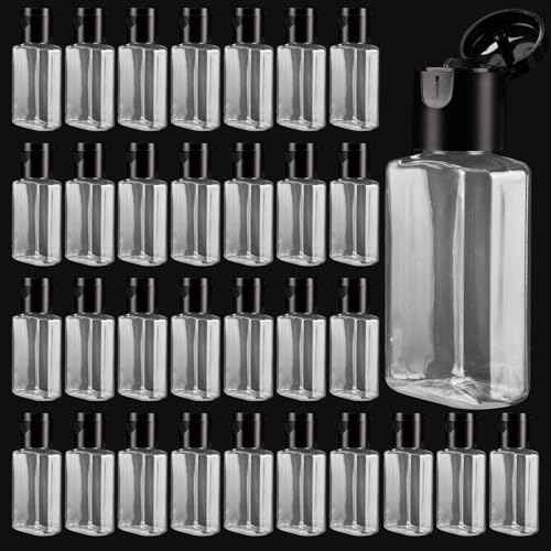 100PCS Travel Size Bottles 1oz Mini Travel Shampoo Bottles Small Plastic Empty Bottles, Refillable Cosmetic Containers with Flip Cap Clear Portable Small Bottles for Liquid, Lotions, Toner, Body Soap