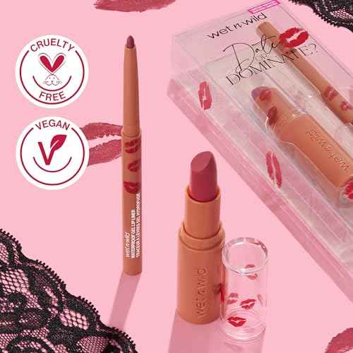 wet n wild Date Or Dominate Lipstick & Liner Set - Dominate And Burn